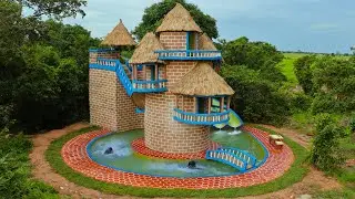 Build Creative Attractive Underground Swimming Pool Park Around Villa House
