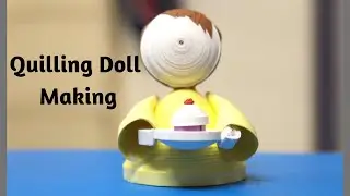 How to making 3d quilling doll|easy quilling doll