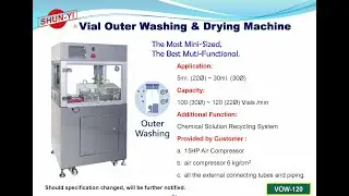 VOW-120  Vial Outer Washing & Drying Machine
