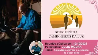 Palestra Julio Moura  - A saudade eterniza a presen&ccedil;a de quem se foi