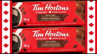 Tim Hortons Dark Roast Coffee Bar Tasting
