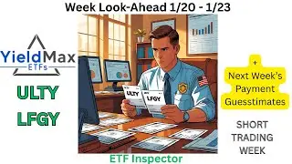 YieldMax Weekly Paying ETFs ULTY & LFGY Week Look Ahead for 1/20 - 1/23 + Distribution Guesstimates