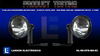10 Million Candlepower LED Spotlight - 36 Watts, Pistol Grip - 1600' Beam, 3200 lms - Momentary