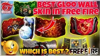 Top 5 Gloowall skin In free fire #freefire #ffnkgamer #7xwatt #youtube