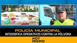 Policía Municipal intensifica operativos contra la pólvora en el Distrito Central.