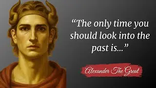 Alexander The Great quotes with deep life lessons | the only time you should look into the past is