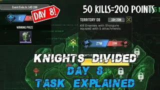 KNIGHTS DIVIDED EVENT 8TH DAY TASK EXPLAINED | COD MOBILE | VAGUE GAMER