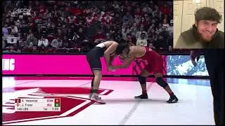 Huge upset against #5 ranked wrestler!! Stanford vs Iowa State