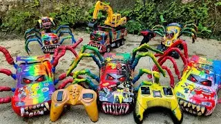 Upgrade RC LIGHTNING MCQUEEN EATER Monster Percy Spider, Monster Mcqueen Monster Truck Police Car