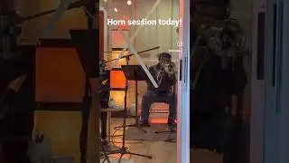 Loving my @royerlabs  on flugelhorn and trombone. No EQ or compression &hellip;. Just natural goodness
