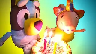 Peppa & Blueys Birthday Cake 🎂 Surprise!