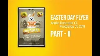 Easter Day Flyer Design | Adobe Illustrator & Photoshop CC 2018 | Flyer Tutorial