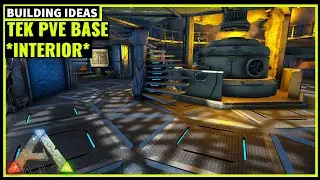 HOW TO BUILD A TEK PVE BASE *INTERIOR* (GENESIS 2) | ARK SURVIVAL