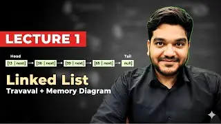 Linked List Explained from Scratch | Traversal & Memory Diagram