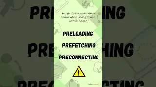 Boost Your Web Performance with Preload, Prefetch & Preconnect ⚡#html #web #shorts