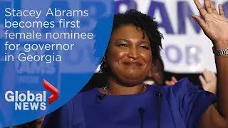Stacey Abrams becomes first female nominee for governor in Georgia