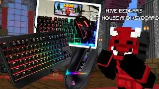 Hive Bedwars Mobile OTG Keyboard and Mouse Gameplay | MCPE