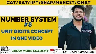 Unit Digit Concept In One Class 8 | Quantitative Aptitude | CAT And Omets Exam Preparation