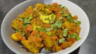 GAJAR, ALOO AND MATER CURRY-मेरी नानी की रेसिपी