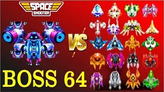 Boss 64 Vs Every F1 Ship | Space Shooter Showdown | World Bosses