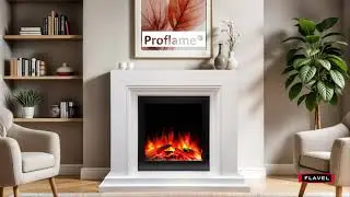 Flavel Proflame Navarro Asencio Electric Fireplace Suite | Smart Plug-In Feature Fire (UK)