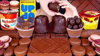 ASMR DICKMANN'S CHOCOLATE MARSHMALLOW KIKKAT MAGNUM ICE CREAM DESSERT MUKBANG 킷캣 먹방咀嚼音 EATING SOUNDS