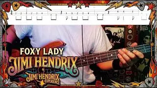 Foxy Lady by Jimi Hendrix - Bass Cover with Tabs Play-Along