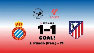 J. Puado (Pen.) Goal 71' | Espanyol vs Atl&eacute;tico Madrid 1 - 1