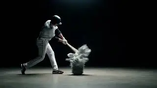 Breaking a plate with a Bat 
