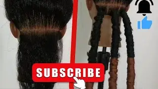 Comment faire des fausses locks (Partie 1)  #fauxlocs #fauxlocstutorial #locs  #fauxlocshairstyles 