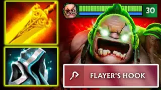 Brutal Burn Damage Pudge Radiance + Ethereal Blade 26Kills Rampage Raid Boss Dota 2