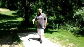 Fat guys disc golfing