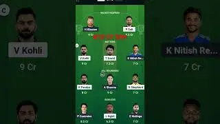 RCB VS SRH PREDICTION #cricket #dream11