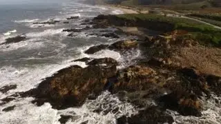Coastal Erosion Pescadero California Drone Footage