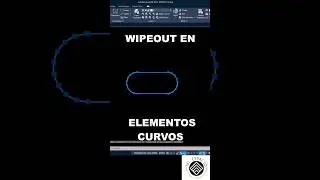 HOW TO USE WIPEOUT ON CURVED ELEMENTS IN AUTOCAD👍 #shorts #autocad #learnautocad #autocad2024