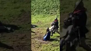 Историческая реконструкция. Алебарда. #shorts #buhurt #бои #ури #содружество #исб #medievalcombat