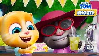 Talking Tom 🤣 Limonata Standı 🍋 En iyi Bölümler ⭐ Arka Arkaya Çizgi Filmler