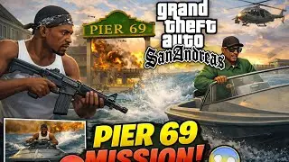 Pier 69 Mission 🔥 Ryder Escapes by Boat🚤| GTA San Andreas#gtasanandreas #trending 