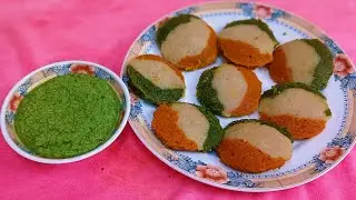 Tiranga idli recipe #food #cooking #recipe #idli #india #flag #asmr #spicy #trending #viral 