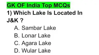 GK Of India Lec_02 | Junior Assistant | FAA |  JKP | Wildlife Guard | Top Mcqs | By Rohani Sir 