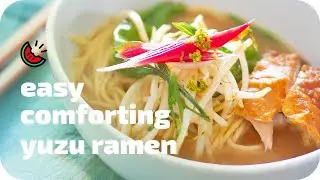 Easy Yuzu Ramen ▹ Turkey with Crackling Skin + Colorful & Delicious Veggies