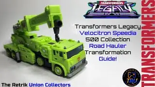 Руководство по трансформации дорожного тягача Transformers Legacy Velocitron Speedia 500 Collection!