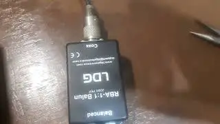LDG 1:1 BALUN test.Parasitics causing problems, example.