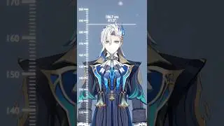 Genshin Impact Male Character Height #genshinimpact