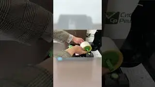 Установка этикетки в принтер URSA UR520TE