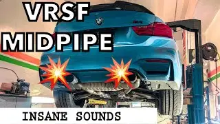 INSTALLING VRSF SINGLE MIDPIPES W/ DOWNPIPES (LOUD POPS) F82 BMW M4