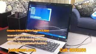 Ahmad Siraj: Computer & Network Systems Technician in Ajman  troubleshooting errors & repairing