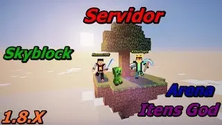 SERVIDOR DE SKYBLOCK 1.8x SPAWNERS / PSHOP / PIRATA E ORIGINAL / Ranks