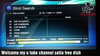 Videocon 88&deg; east free channels
