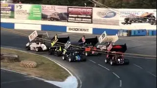 2022 NSRA/ NST Winged Sprint Cars fast time, dash, heats and main event Daffodil Cup night 1